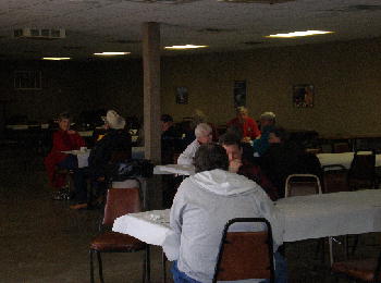 Members enjoying Tom & Jerry's on Christmas Day morning.